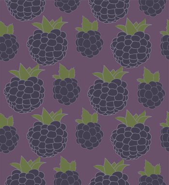 Böğürtlenlerin kusursuz tekrarlanan deseni