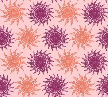 Biege arka planında kusursuz tekrarlayan lavanta deseni