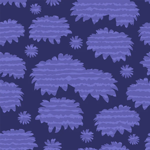 Motif Répétitif Sans Couture Fleurs Violettes — Image vectorielle