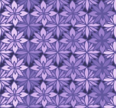 Mor çiçeklerin kusursuz yinelenen deseni