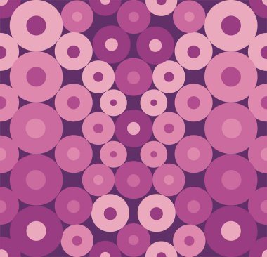 Mor dairelerin geometrik ve pürüzsüz yinelenen deseni