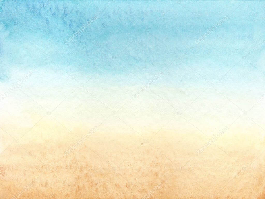 Abstract background blue beige beach