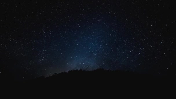Timelapse Adventure Travel Camping See Star Milkyway Summer Season — Stock Video