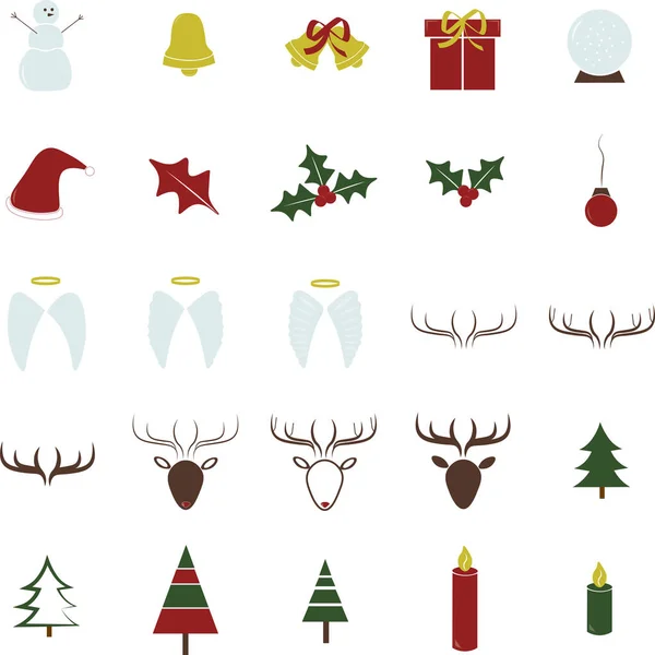 Conjunto de iconos de Navidad — Archivo Imágenes Vectoriales