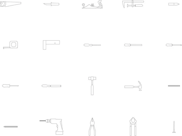 Outils de construction et de construction — Image vectorielle
