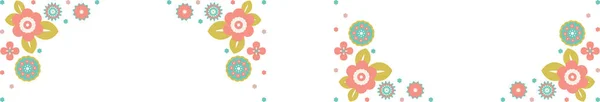 Éléments fleurs icônes — Image vectorielle