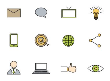  iş için set Icons set