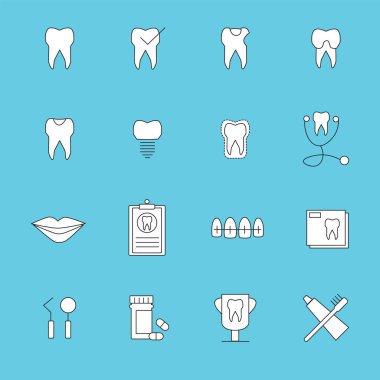  diş bakımı için ayarla simgesini