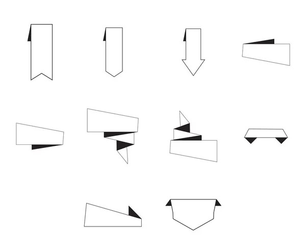 Jeu d'icônes pour marque-livres — Image vectorielle