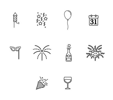 Yeni yıl için ayarla simgesini