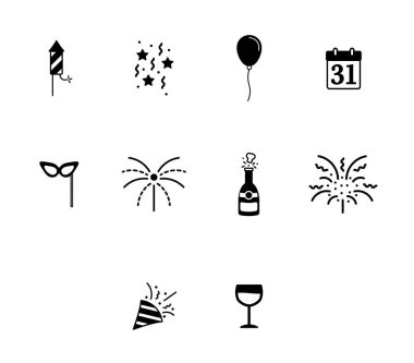 Yeni yıl için ayarla simgesini