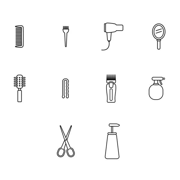 理发师设备及配件 — 图库矢量图片