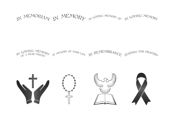 Christelijke religieuze iconen — Stockvector