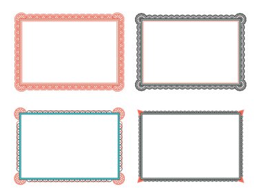 Vektör Icon set kare