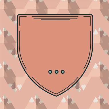 Vector of blank badge clipart