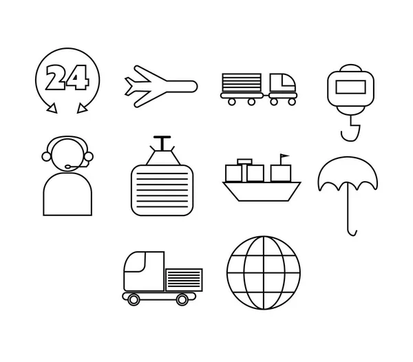 Varios conjunto de iconos vectoriales — Vector de stock