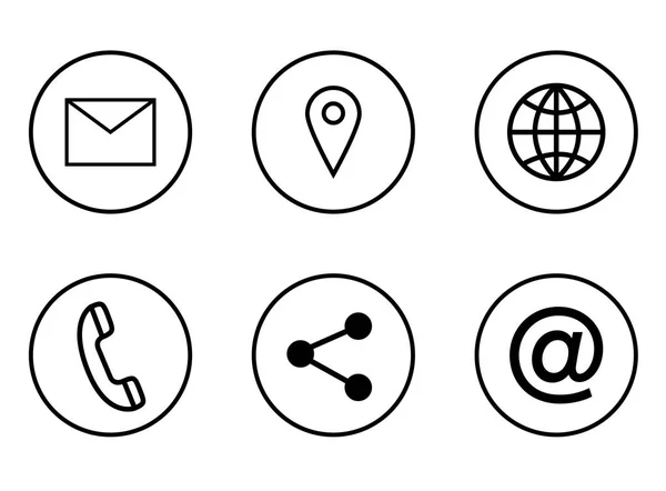 Varios iconos vectoriales de comunicación — Archivo Imágenes Vectoriales