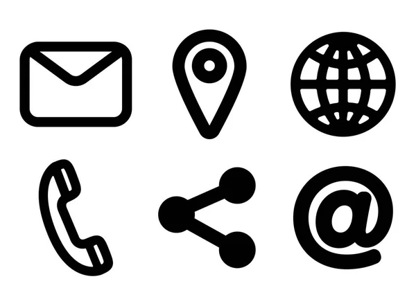 Diverses icônes vectorielles de communication — Image vectorielle