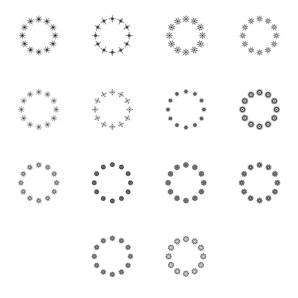 Verschillende vorm die een cirkel vormen — Stockvector