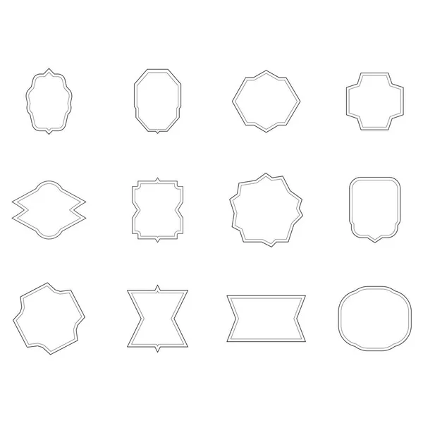 Varias formas esbozadas — Archivo Imágenes Vectoriales