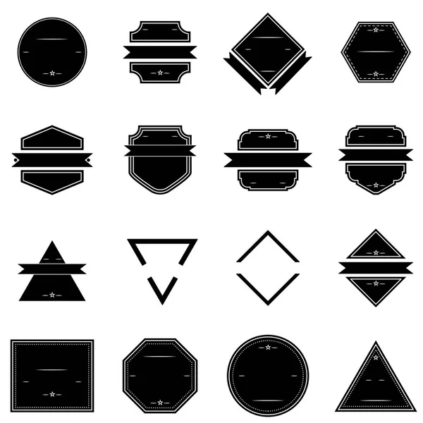 Διάφορα σχήματα λογότυπα και εμβλήματα — Διανυσματικό Αρχείο