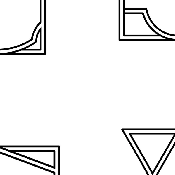 Conjunto vectorial de varias formas esbozadas — Archivo Imágenes Vectoriales