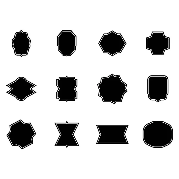 Ensemble vectoriel de différentes formes — Image vectorielle