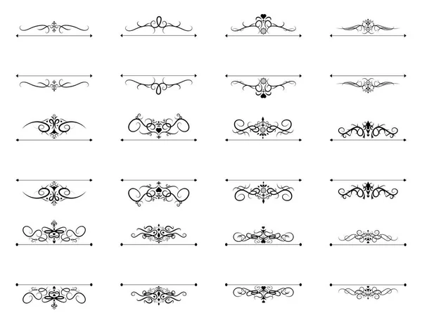 向量的各种旋花卉图案 — 图库矢量图片