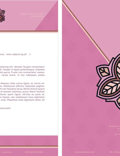 Formale Briefvorlage mit Lorem-Ipsum-Text und Logo — Stockvektor