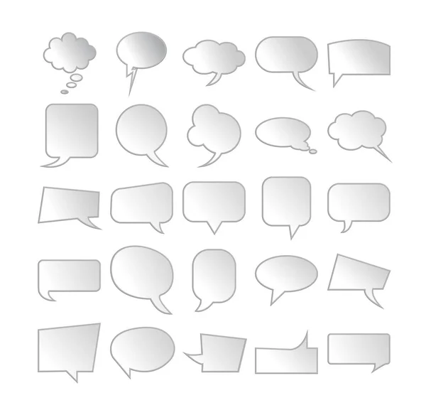 Vector of various chat symbols — Stock Vector