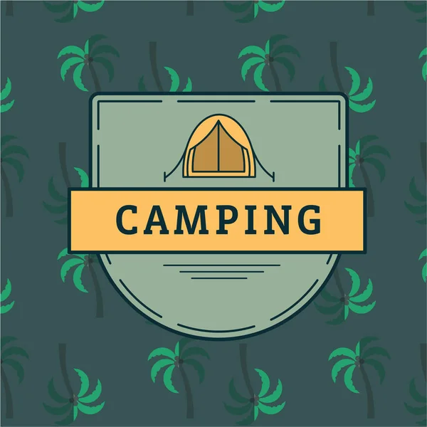 Símbolo de vetor leitura camping — Vetor de Stock