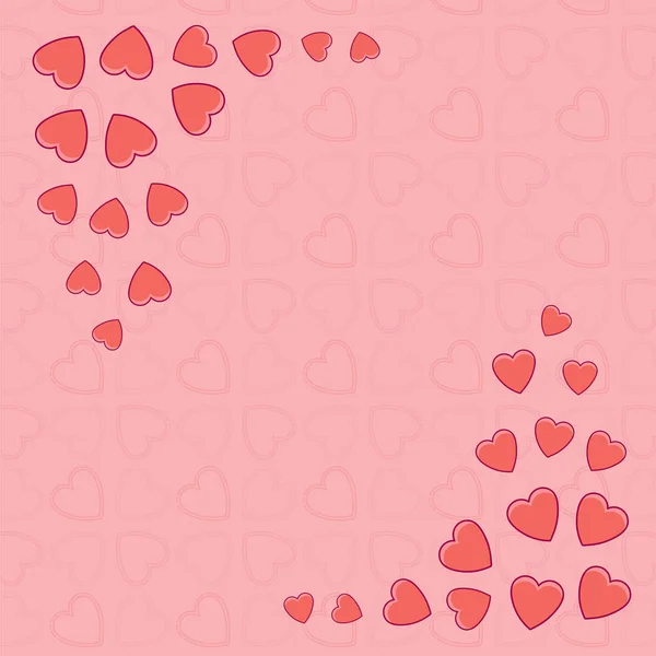 心臓形状パターンのベクトル画像 — ストックベクタ