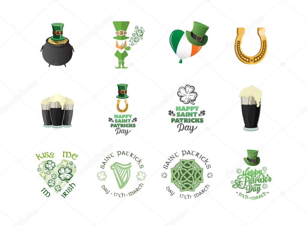 Vector templates related to St Patricks day celebration