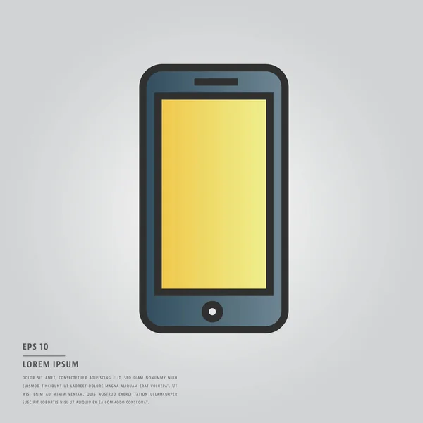 Lorem ipsum 文本和智能手机 — 图库矢量图片
