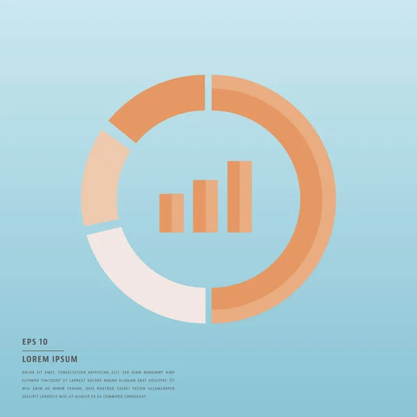 Lorem ipsum testo e grafico — Vettoriale Stock