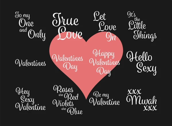 Happy Valentines Day bericht — Stockvector