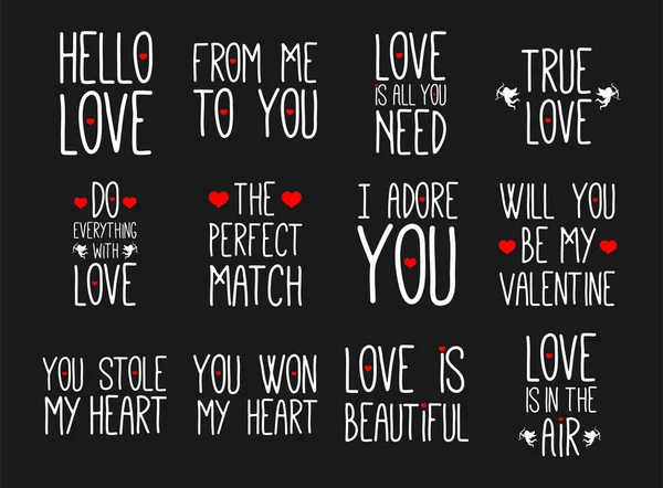 Joyeuses Valentines message — Image vectorielle
