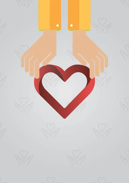 Icono vectorial de donación de órganos — Archivo Imágenes Vectoriales