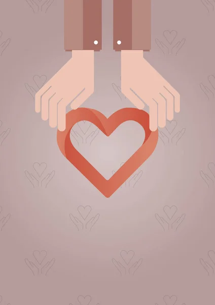 Vector icon of organ donation — Stock Vector