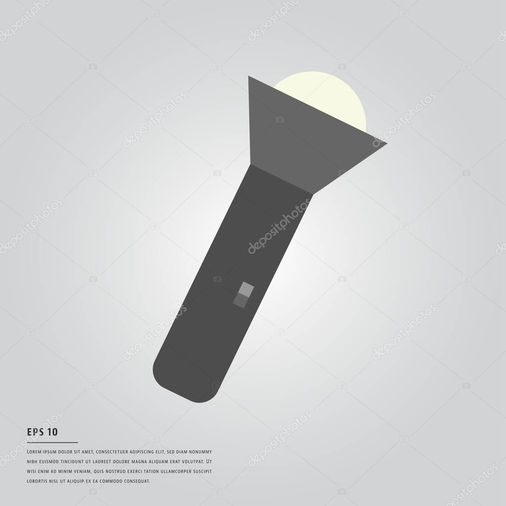 Vector image of torch