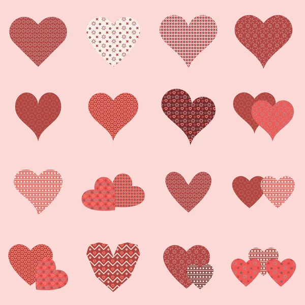Διάφορα σχήματα καρδιάς — Διανυσματικό Αρχείο