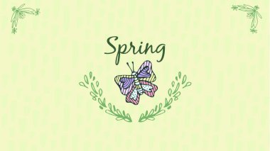 Bahar metin ile tebrik kartı