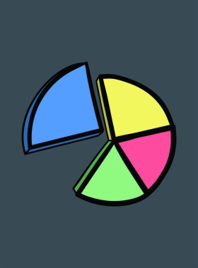 Pasta grafik vektör simgesi