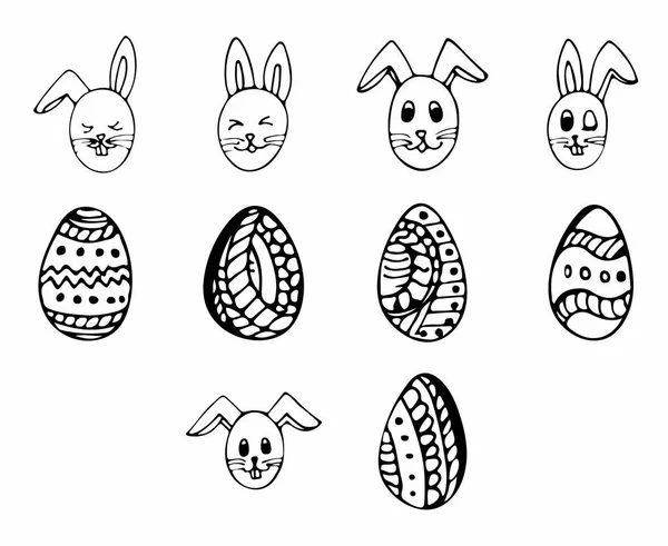 Conjunto de iconos vectoriales para Pascua — Vector de stock