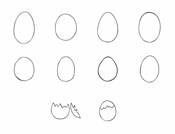 Biglietto di auguri con uovo di Pasqua — Vettoriale Stock
