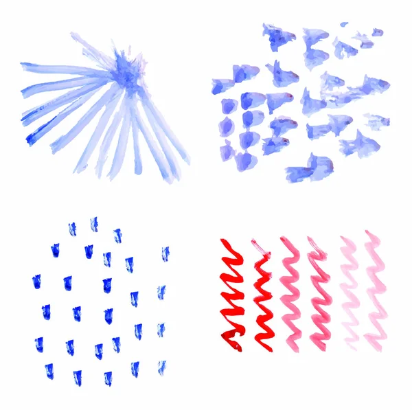 Vários desenhos de pintura —  Vetores de Stock