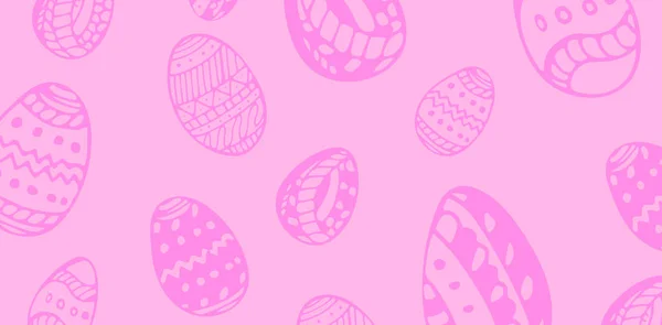 Easter eggs against pink background — Stock Photo, Image
