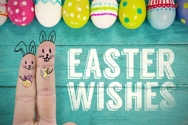 Fingers representing Easter bunny — Stock Photo, Image