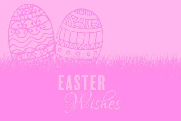 Easter greeting against pink background — Stock Photo, Image