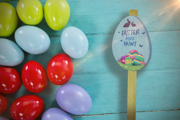 Easter egg hunt sign — Stock Photo, Image